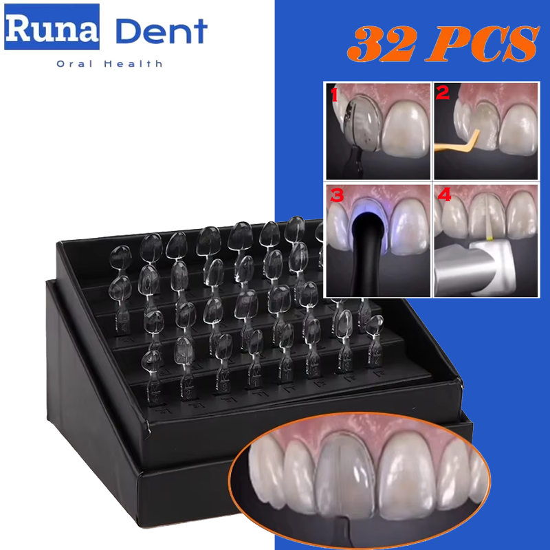Teeth Whitening Moulds - 32-teiliges Zahnaufhellungs-Set für Dentallabore, für Komposit-Furniere,